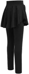 Zaclotre Girls Leggings with Pocket High Waisted Stretchy Tennis Golf Athletic Flowy Skirted Legging for Kid Black