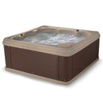 Essential Hot Tubs - Shoreline Lounger 24 Jet Cobblestone w/Espresso Wrap