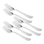 Sumeet Stainless Steel Dessert/Table Forks Set of 6 Pc – (18.2cm L) (1.6mm Thick)