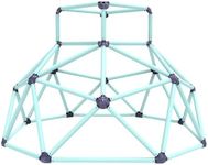 Gadewey 6 ft Climbing Dome with Top, Outdoor/Indoor Geometric Jungle Gym Playset, Dual Safety-Lock Playground Equipment for Kids Ages 3-8, Easy Assembly Dome Climber, Blue/Purple