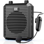 SHIDU Voice Amplifier for Teacher with Wireless Microphone Headset, Portable Bluetooth Speaker and Megaphone, Professional Power Amplifier System for Tour Guide, Speech, Yoga, Meeting