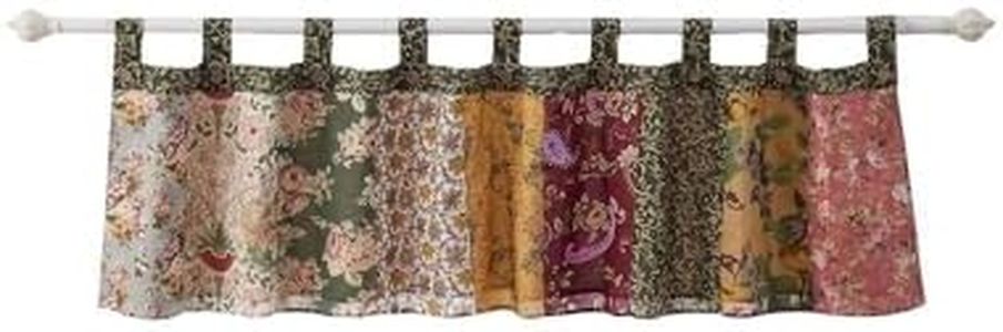 Greenland Home Antique Chic 21 X 84-Inch Cotton Window Patchwork Valance, Multicolor