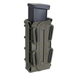 IDOGEAR 9mm Mag Pouches Pistol Magazine Pouch Soft Shell Magazine Pouch Tactical Mag Carrier for Belt (Tall-Ranger Green)