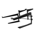 Thor CS002 Controller DJ Laptop Stand Dual Support Heavy Duty Black Metal