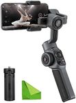 Zhiyun Smooth 5 Professional Gimbal Stabilizer for iPhone 13 Pro Max Mini 12 11 XS X XR 8 7 Plus Android Smartphone Cell Phone 3-Axis Handheld Gimble w/Face Tracking Motion Time-Lapse POV FiLMiC Pro