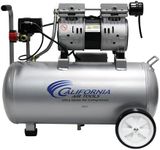 California Air Tools 8010 1.0 HP Ultra Quiet and Oil-Free Air Compressor, 8 Gallon Steel Tank, Lightweight with Wheels, 60 dBA Noise Level