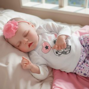 JIZHI 17" Reborn Baby Doll – Realistic Newborn Girl Toy