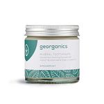 Georganics Mineral Toothpaste - Fluoride, SLS & Glycerine Free -Spearmint Non-Foaming Natural Toothpaste with Virgin Coconut Oil - Certified COSMOS Organic, Vegan and Cruelty-Free - 120ml