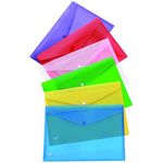 A4+/Foolscap Size Coloured Stud Wallet Popper Files Pack of 5 folders by E&A Distributions