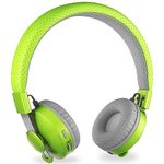 LilGadgets Untangled Pro Wireless Headphones for Kids, On-Ear Bluetooth Headphones with Built-in Microphone, No More Tangled Wires, Kids Headphones for School, Green