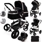 Baby Stroller 3 in 1 Pram Pushchair