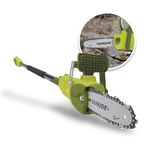 Sun Joe SWJ806E 8-Inch 7.5 Amp Electric Pole Chain Saw, 2-in-1 Convertible to Handheld Chainsaw, Automatic Lubrication, Extends to 8.6-Feet