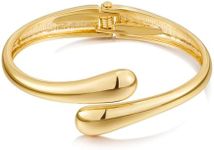 WOWORAMA Gold Teardrop Cuff Bracele