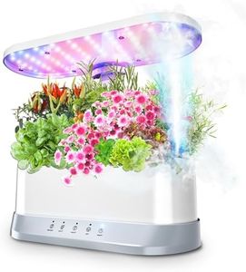 Ciascy Hydroponics Growing System with Full Spectrum Grow Light & Mist Humidification, 11 Pods, Smart Hydroponic Planting System for Indoor Herb Garden and Kitchen Gardening, Gardening Gift