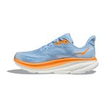 Hoka Women's Clifton 9 Wide Shoes, Airy Blue/Ice Water, 6.5 Wide