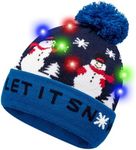 HOTUVEP Light Up Christmas Hat, Glo