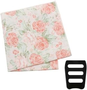 GHTIYLP Floral Pocket Squares for Men with Holder Printed Flower Mens Handkerchief Cotton Suit Pocket Hanky for Wedding