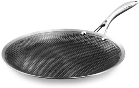DELUXE Hybrid Ceramic Nonstick Griddle Pan,13-Inch,Stay-Cool Handle,Dishwasher&Oven Safe,Induction-Ready,PFOA Free Compatible with All Cooktops