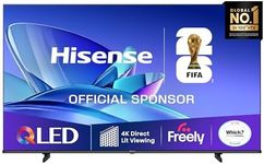 Hisense 43" 43E78QTUK QLED Smart AI TV - 4K Direct Lit Viewing, Quantum Dot Colour, Hi-View AI Engine, Dolby Vision, Dolby Atmos with Freely, Disney +, YouTube, Netflix