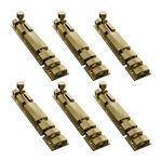 Atlantic Saylo Aluminium Tower Bolt 18 inch,Tower Bolt for Main Door and Bathroom, Door Latch for Bedroom, Tower Bolt for Home,Offices, Doors,Windows, Antique. Finish, (Pack of 6 Pcs)