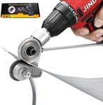 Jikbeed Metal Nibbler Drill Attachment - Electric Drill Shears Attachment Cutter Nibbler, Sheet Metal Cutter Tool Adapter, Specifically Designed for Cutting Flat Metal Sheets of 21 Gauge and Below