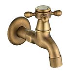 LOOM TREE® Antique Brass Garden Washing Machine Water Tap Faucet Wall Mounted Brass B| Home Improvement | Plumbing & Fixtures | Faucets