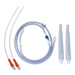 Topquafocus Silicone Anel DoucheTube Kit Cleaning Nozzles Replaceable Tubing Set Cleaning Tubing Kit for Men & Women Accessories for 2L Silicone Bag Kit & 4L Large Cleaning Bag Kit