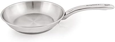Berghoff Belly Shape 18/10 Stainless Steel 8inches Fry Pan, Fast, Evenly Heat, Induction Cooktop Ready