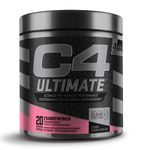 C4 Ultimate Pre-workout Powder, Natural Preworkout Supplement Drink for Workout Energy - Strawberry Watermelon, 20 Servings