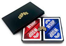 Copag WSOP 100% Plastic Playing Cards - Poker Size Jumbo Index Blue/Red Double Deck Set