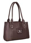 HIDLEBERG Women Handbags Tote Purses Stylish Ladies Women and Girls Handbag for Office and Travel Shoulder Bag for College (3patisan) (Coffee Brown)