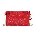 Miss Lulu Mini Crossbody Bag For Women Clutch Chain Shoulder Bag Evening Party Shining Sequins