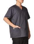 Carhartt Men's Ripstop Multi-Pocket Scrub Top, Dark Pewter, Large