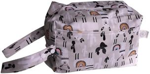 BABYBOET Wet Dry Bags Waterproof Reusable with Double Zippered Pockets for Travel Beach Pool Baby Items Breast Pump Parts or Wet Clothes (X Large, Alpaca,1)