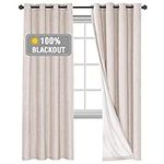 Smarcute 100% Blackout Curtains for