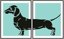 Roxbury Row Dachshund Decor | Dachshund Gifts for Women, Weiner Dog Gifts for Women, Daschund Gifts for Women | Dachshund Party Decorations, Christmas, Birthday Gift (Unframed)