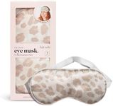 Kitsch Satin Eye Mask for Sleeping Women, Softer Than Silk Sleep Mask | Satin Blindfold | Travel Eyemask & Light Blocking Eye Shade Cover | Night Sleep Eye Masks for Women & Men (Leopard)