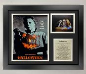 Legends Never Die Michael Myers Halloween Classic Horror Movie Collectible | Framed Photo Collage Wall Art Decor - 12"x15"