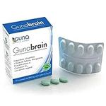 GunaBrain Nootropic Brain Supplement for Better Mental Efficiency Natural Cognitive Enhancer 30 Tablets