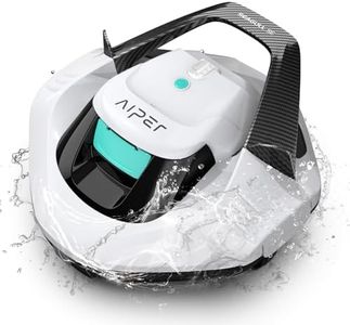 (2026 Upgrade) AIPER Seagull SE Cordless Robotic Pool Cleaner with 100 Mins Runtime, Powerful 1320GPH Suction,Smart Self-Parking, Pool Vacuum for Above Ground Pools up to 860 Sq.ft, Pearl & Cyan