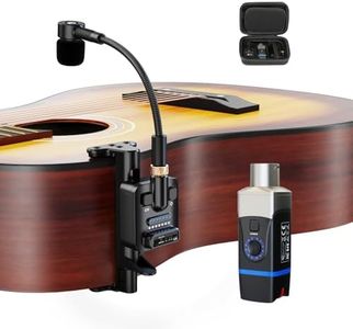 Xvive U8 Acoustic Guitar Wireless System 2.4GHz Wireless Guitar Transmitter and Receiver for Acoustic Classical Guitar