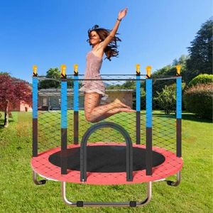 RUDRAMS 55" Red Trampoline for Kids & Outdoor || Trampoline for Kids || Trampoline for Kids Indoor || Trampoline for Adults || Jumping Toy for Kids || Trampolines (Red/BK/BL)
