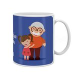 Indigifts Coffee Mug for Grand Father|330 Ml| Love You Grandpa | Gift for Grand Father,Birthday Gift for Dada JEE, Gift for Grandpa, Ceremic Coffee Mug for Grand Father(White)