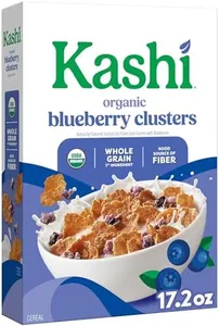 Kashi Breakfast Cereal, Organic, Whole Grain, Blueberry Clusters, 17.2oz Box (1 Box)