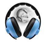 CLOSAL® Baby Ear Protection Noise Cancelling HeadPhones, Kids Noise Reduction Hearing Protection Earmuffs for 0-3 Years Babies, Soft Hearing Protection Earmuffs for Sleep Travel (Sky Blue)