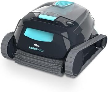 Dolphin Liberty 200 Kabelloser Poolroboter Boden, Wände und Wasserlinie, Ultrafeine Filtration, 2,5 Stunden Reinigung, Eingelassene Pools bis zu 10m