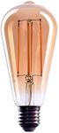 CROWN LED Edison Light Bulb E27 Socket | Dimmable, 4 W, 2000 K Warm White, 230 V, EL10 | Antique Filament Lighting in Retro Vintage Industrial Look | EU Energy Class: G