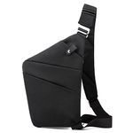 DKIIL NOIYB Personal Flex Bag for Men Women Chest Bag Slim Sling Bag Casual Anti Theft Sling Bag Multi Pockets Sling Crossbody Bag Chest Daypack for Travel Outdoor