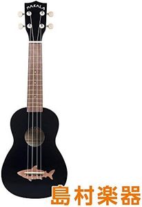 Kala MK SS BLK Finition Satin Vintage Makala Ukulélé soprano Requin – Noir