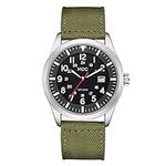Military Analog Wrist Watch for Men, Mens Army Tactical Field Sport Watches Work Watch, Outdoor Casual Quartz Wristwatch - Imported Japanese Movement, 5ATM Waterproof